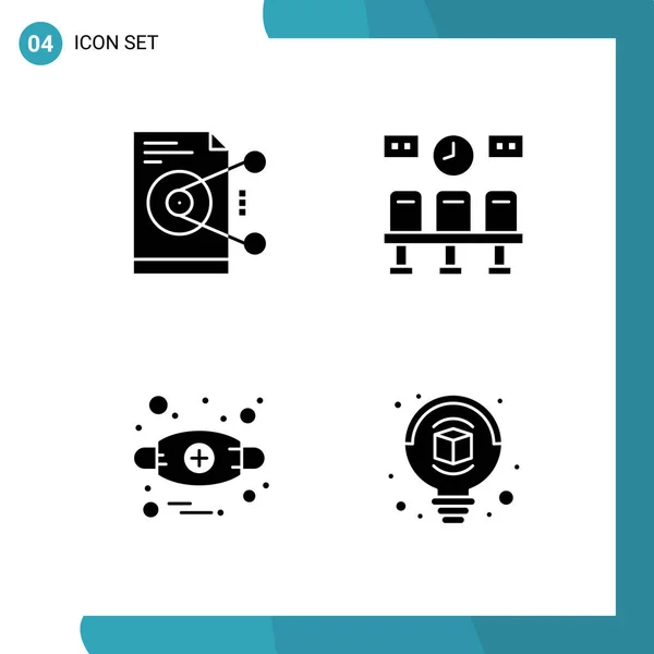 Set Universeller Kreativer Symbole Einfach Vektorillustrationen Für Web Und Mobile — Stockvektor