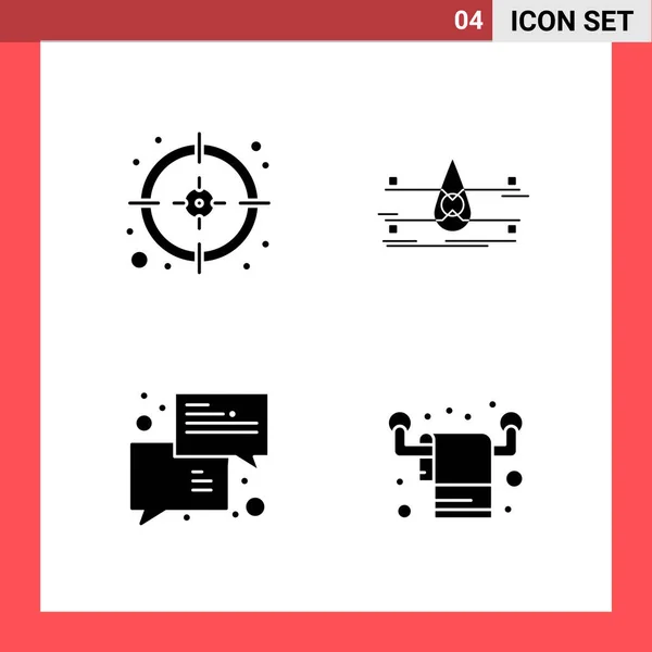 Conjunto Iconos Creativos Universales Simplemente Vector Ilustraciones Para Aplicaciones Web — Vector de stock