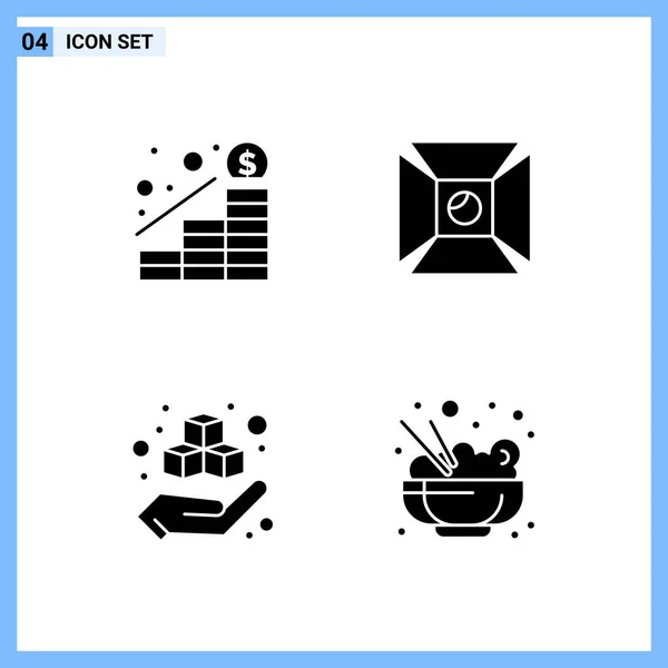 Conjunto Iconos Creativos Universales Simplemente Vector Ilustraciones Para Aplicaciones Web — Vector de stock