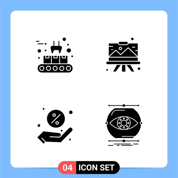 Conjunto Iconos Creativos Universales Simplemente Vector Ilustraciones Para Aplicaciones Web — Vector de stock