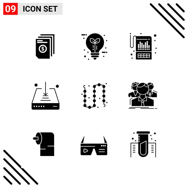 Conjunto Iconos Creativos Universales Simplemente Vector Ilustraciones Para Aplicaciones Web — Archivo Imágenes Vectoriales