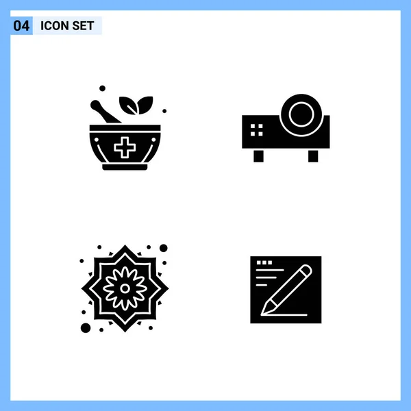 Conjunto Iconos Creativos Universales Simplemente Vector Ilustraciones Para Aplicaciones Web — Vector de stock