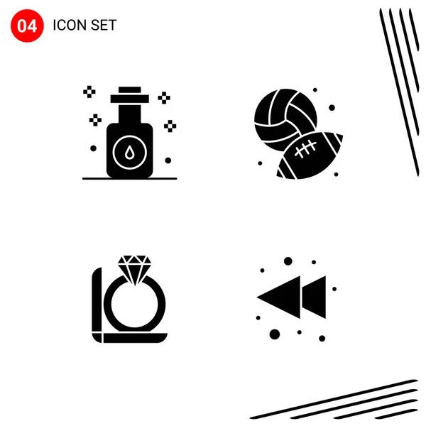 Conjunto Iconos Creativos Universales Ilustración Vectorial — Vector de stock