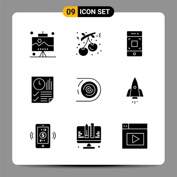 Conjunto Iconos Creativos Universales Simplemente Vector Ilustraciones Para Aplicaciones Web — Vector de stock