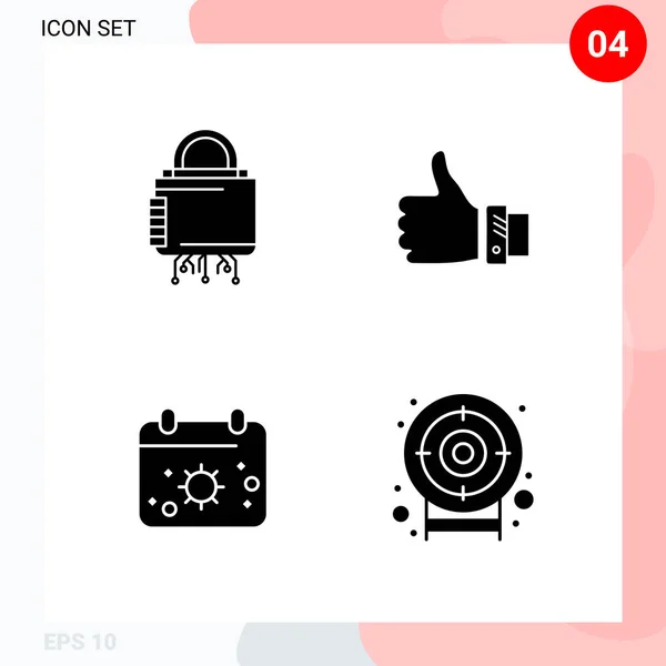 Conjunto Iconos Creativos Universales Simplemente Vector Ilustraciones Para Aplicaciones Web — Archivo Imágenes Vectoriales