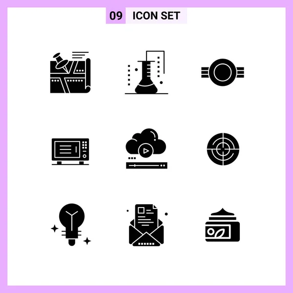 Set Universal Creative Icons Vector Illustration — Stock Vector