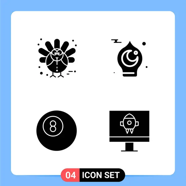 Conjunto Iconos Creativos Universales Simplemente Vector Ilustraciones Para Aplicaciones Web — Vector de stock