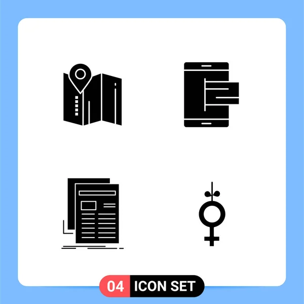 Conjunto Iconos Creativos Universales Simplemente Vector Ilustraciones Para Aplicaciones Web — Vector de stock