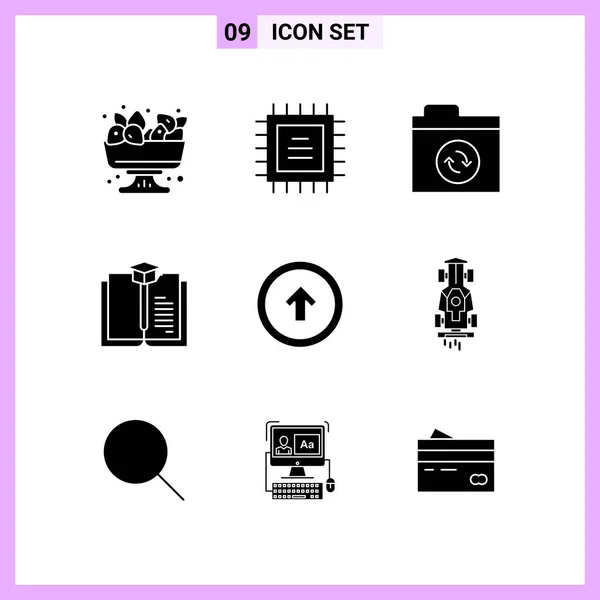 Conjunto Iconos Creativos Universales Simplemente Vector Ilustraciones Para Aplicaciones Web — Archivo Imágenes Vectoriales