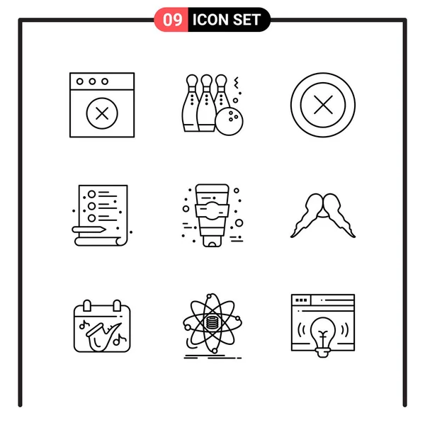 Set Universal Creative Icons Simply Vector Illustrations Web Mobile Apps — Stock Vector