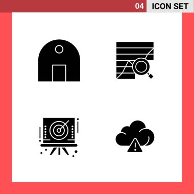 Evrensel yaratıcı simgeler kümesi, web ve mobil uygulamalar ve projeler için basit vektör illüstrasyonları 