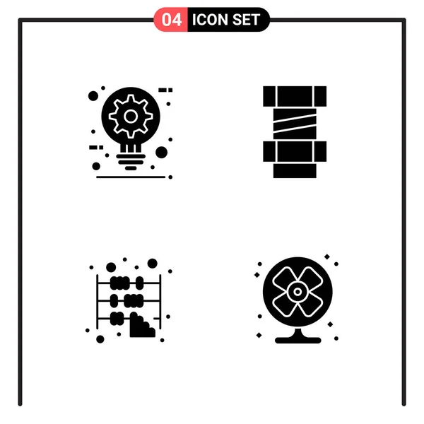 Set Universeller Kreativer Symbole Einfach Vektorillustrationen Für Web Und Mobile — Stockvektor