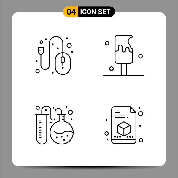 Set Universal Creative Icons Simply Vector Illustrations Web Mobile Apps — Stock Vector