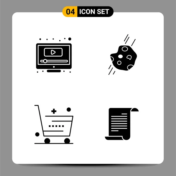 Set Universal Creative Icons Simply Vector Illustrations Web Mobile Apps — Stock Vector