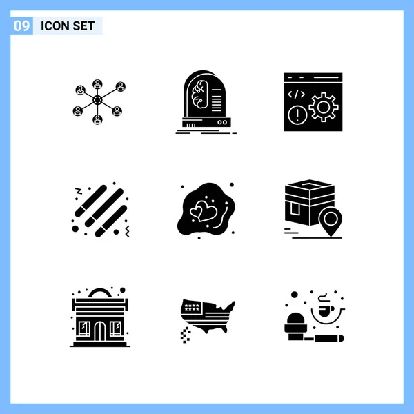 Conjunto Iconos Creativos Universales Simplemente Vector Ilustraciones Para Aplicaciones Web — Vector de stock