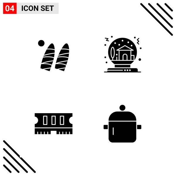 Conjunto Iconos Creativos Universales Simplemente Vector Ilustraciones Para Aplicaciones Web — Archivo Imágenes Vectoriales