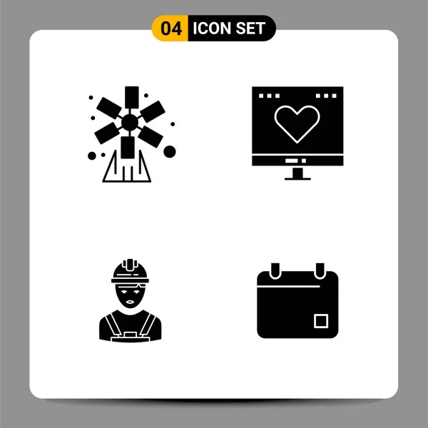 Set Universal Creative Icons Simply Vector Illustrations Web Mobile Apps — Stock Vector