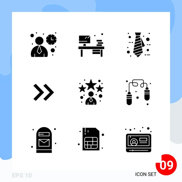 Conjunto Iconos Creativos Universales Ilustración Vectorial — Archivo Imágenes Vectoriales