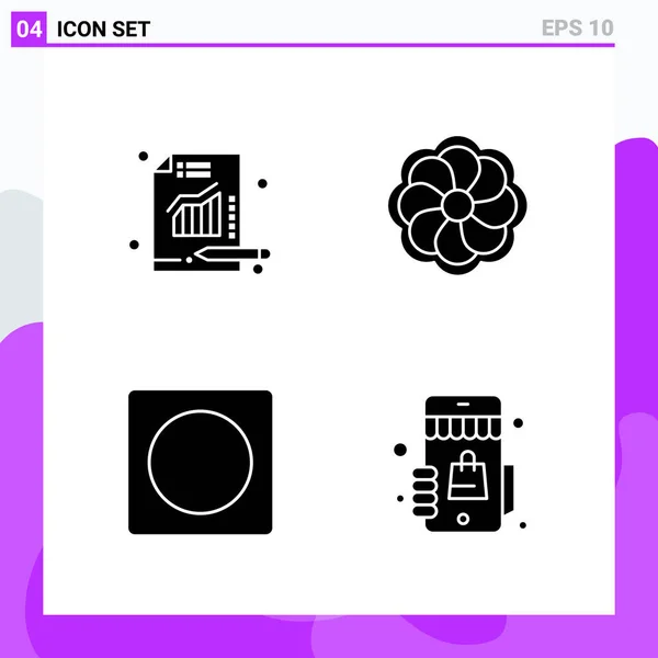 Conjunto Iconos Creativos Universales Simplemente Vector Ilustraciones Para Aplicaciones Web — Vector de stock