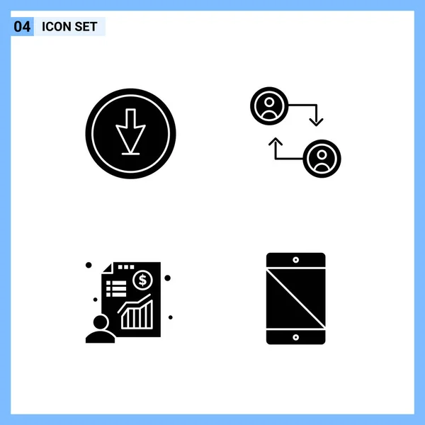 Conjunto Iconos Creativos Universales Simplemente Vector Ilustraciones Para Aplicaciones Web — Vector de stock