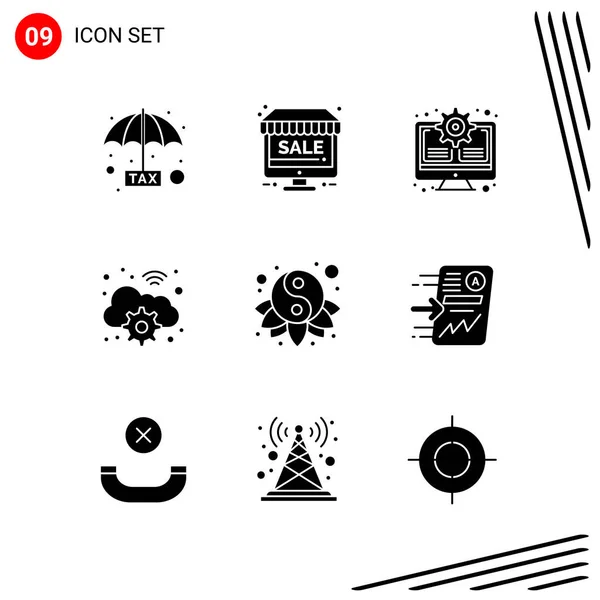 Set Universal Creative Icons Simply Vector Illustrations Web Mobile Apps — Stock Vector