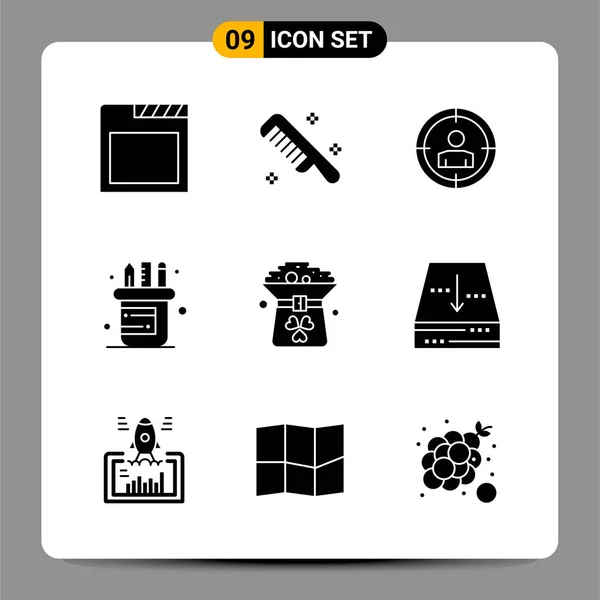 Set Universal Creative Icons Simply Vector Illustrations Web Mobile Apps — Stock Vector