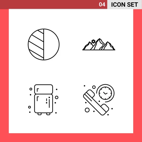 Conjunto Iconos Creativos Universales Simplemente Vector Ilustraciones Para Aplicaciones Web — Vector de stock