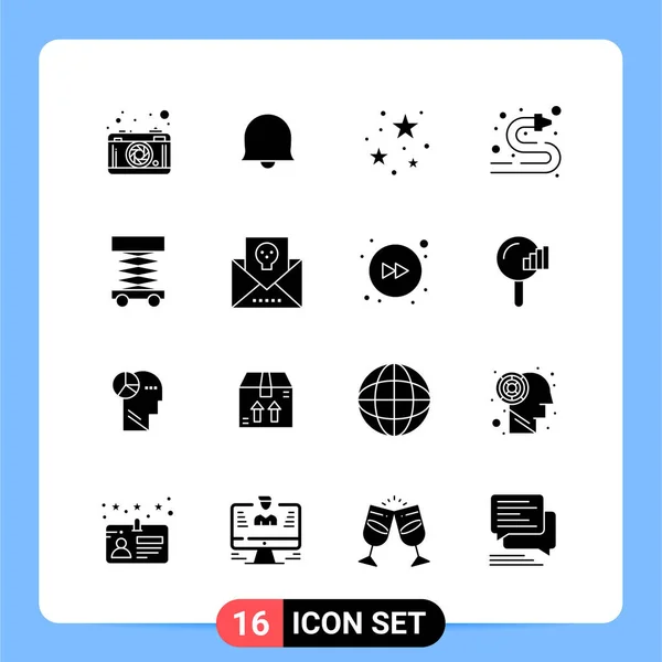 Conjunto Iconos Creativos Universales Simplemente Vector Ilustraciones Para Aplicaciones Web — Archivo Imágenes Vectoriales