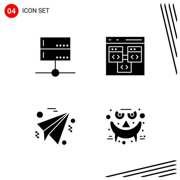 Conjunto Iconos Creativos Universales Simplemente Vector Ilustraciones Para Aplicaciones Web — Archivo Imágenes Vectoriales