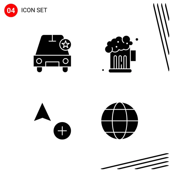 Conjunto Iconos Creativos Universales Simplemente Vector Ilustraciones Para Aplicaciones Web — Vector de stock