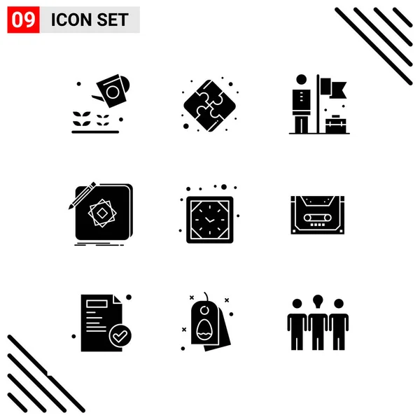 Set of 16 Universal Icons Business Vector — 스톡 벡터