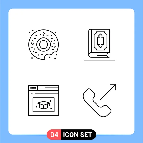 Kreatív Ikonok Set Design Fehér Háttér — Stock Vector