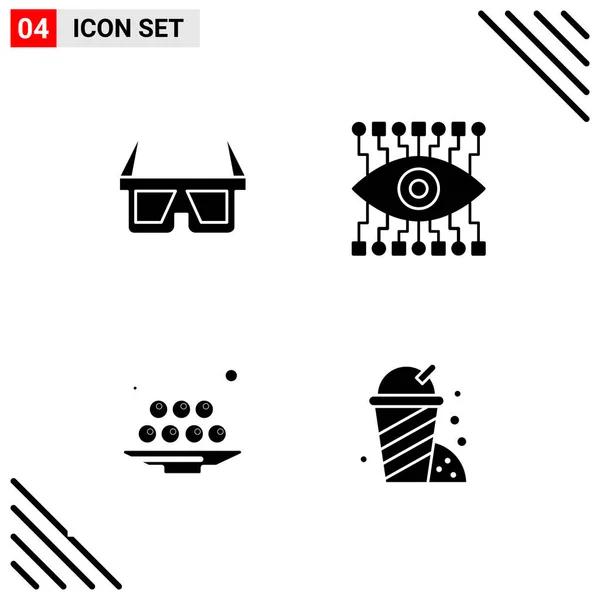 Conjunto Iconos Creativos Universales Simplemente Vector Ilustraciones Para Aplicaciones Web — Vector de stock