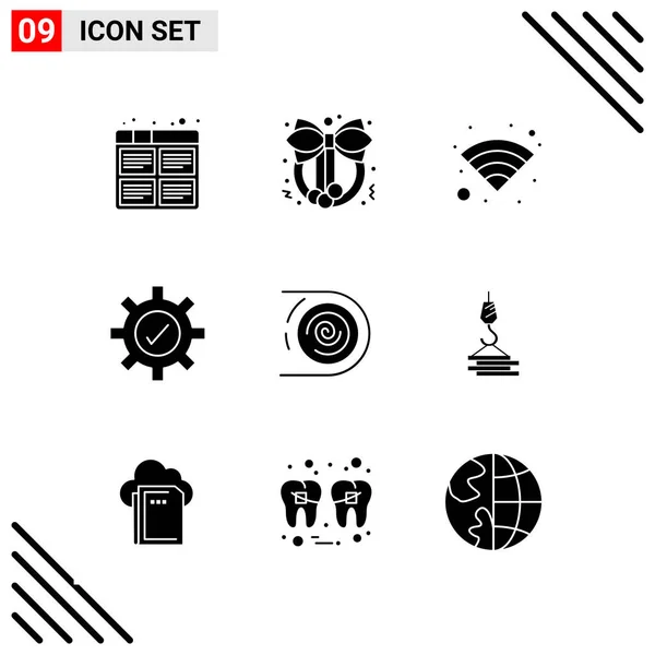 Set Universal Creative Icons Simply Vector Illustrations Web Mobile Apps — Stock Vector