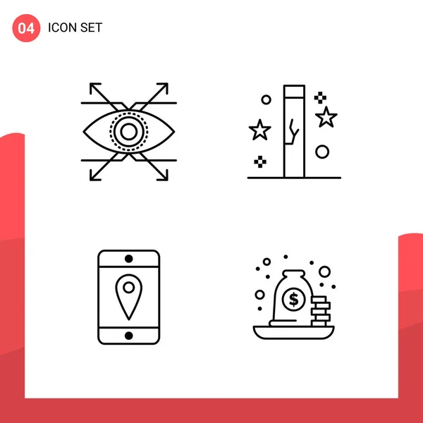 Set de 25 iconos de negocio universales Vector — Vector de stock