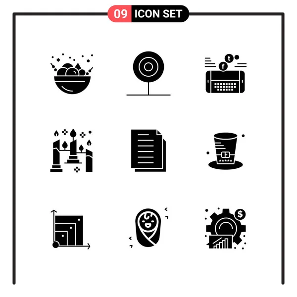 Conjunto de 16 iconos universales Vector de negocios — Archivo Imágenes Vectoriales