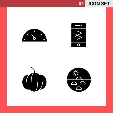 12 hava simgesinin vektör illüstrasyonu