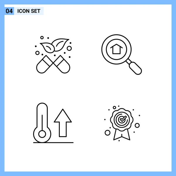 Set Universal Creative Icons Simply Vector Illustrations Web Mobile Apps — Stock Vector