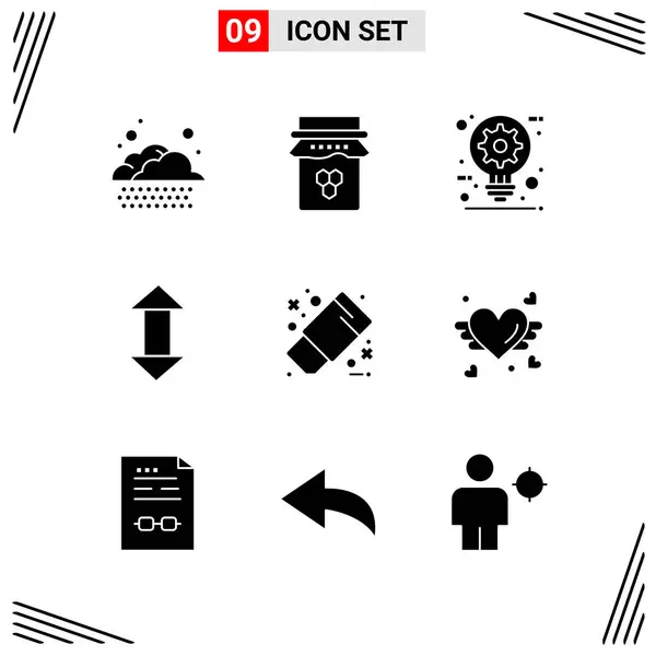 Conjunto Iconos Creativos Universales Simplemente Vector Ilustraciones Para Aplicaciones Web — Vector de stock