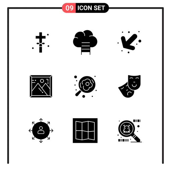 Conjunto Iconos Creativos Universales Simplemente Vector Ilustraciones Para Aplicaciones Web — Vector de stock