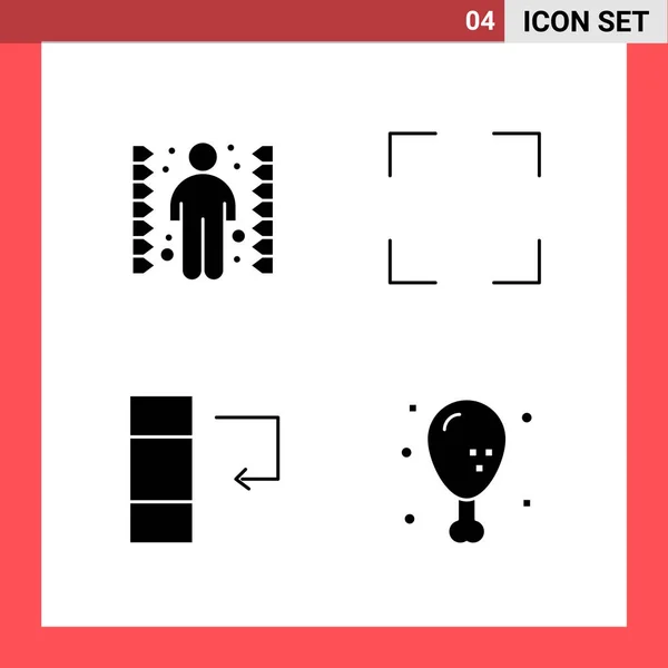 Conjunto Iconos Creativos Universales Simplemente Vector Ilustraciones Para Aplicaciones Web — Archivo Imágenes Vectoriales