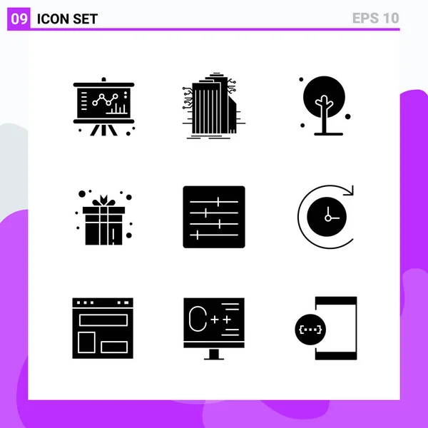 Conjunto Iconos Creativos Universales Simplemente Vector Ilustraciones Para Aplicaciones Web — Vector de stock