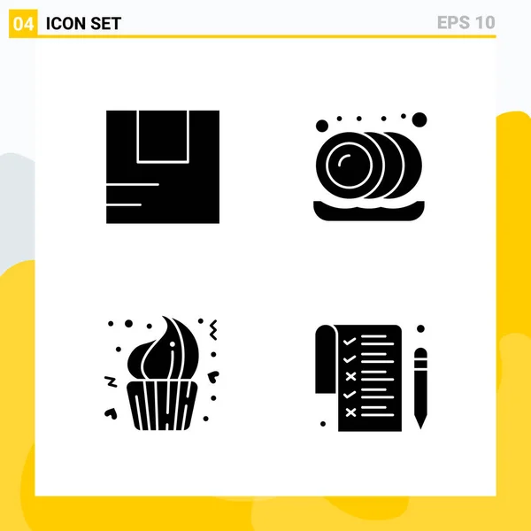 Conjunto Iconos Creativos Universales Ilustración Vectorial — Vector de stock