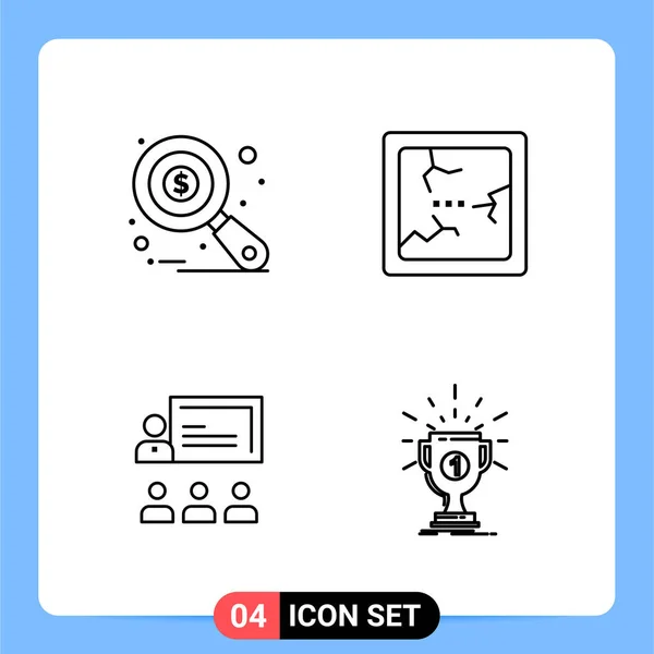 Set de 25 iconos de negocio universales Vector — Vector de stock