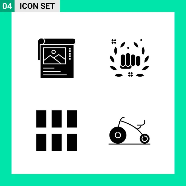 Set Universal Creative Icons Simply Vector Illustrations Web Mobile Apps — Stock Vector