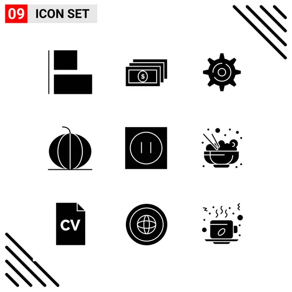 Conjunto Iconos Creativos Universales Simplemente Vector Ilustraciones Para Aplicaciones Web — Vector de stock