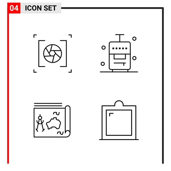 Conjunto Ícones Criativos Universais Simplesmente Vetor Ilustrações Para Web Aplicativos — Vetor de Stock