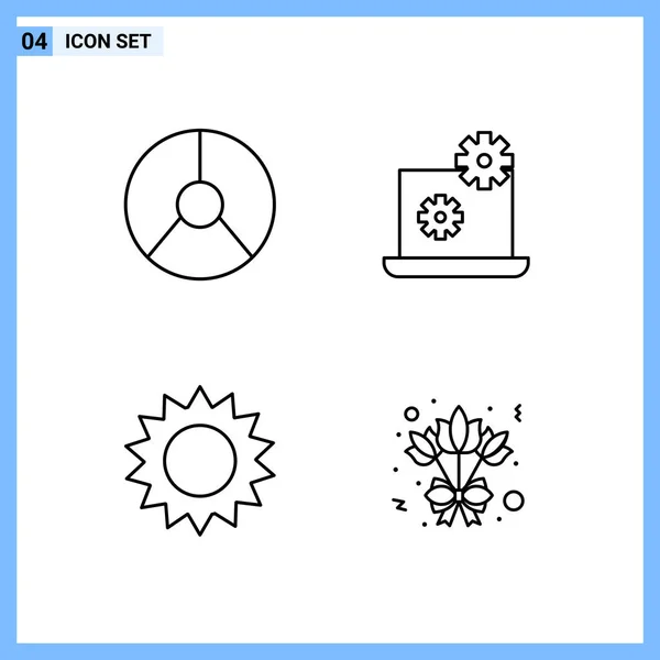 Set Universal Creative Icons Simply Vector Illustrations Web Mobile Apps — Stock Vector