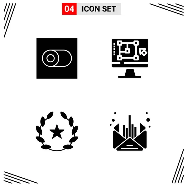 Conjunto Iconos Creativos Universales Simplemente Vector Ilustraciones Para Aplicaciones Web — Vector de stock