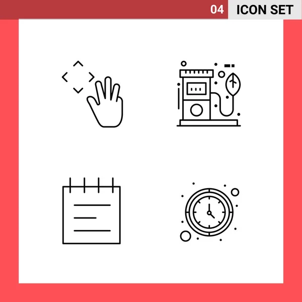 Set Universal Creative Icons Vector Illustration — Stock Vector